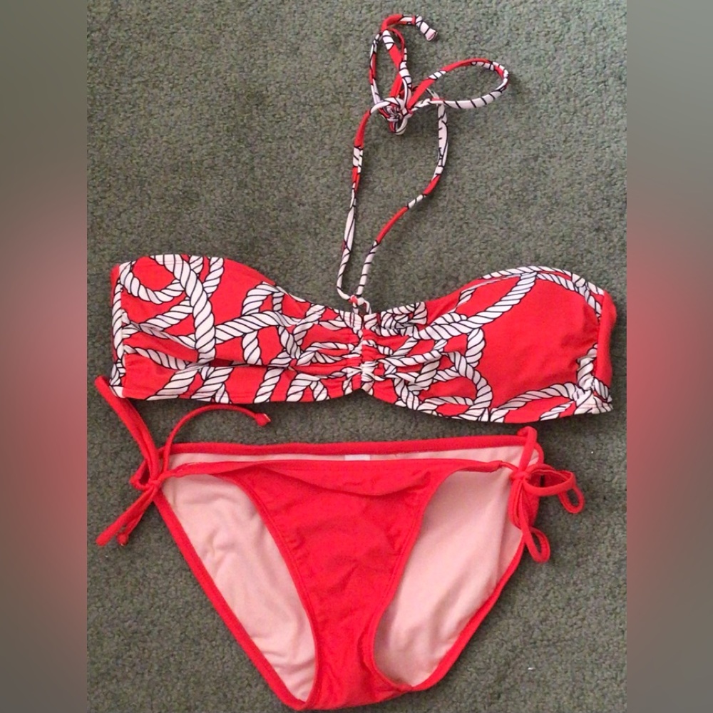 Old Navy Dark Orange String Bikini Set